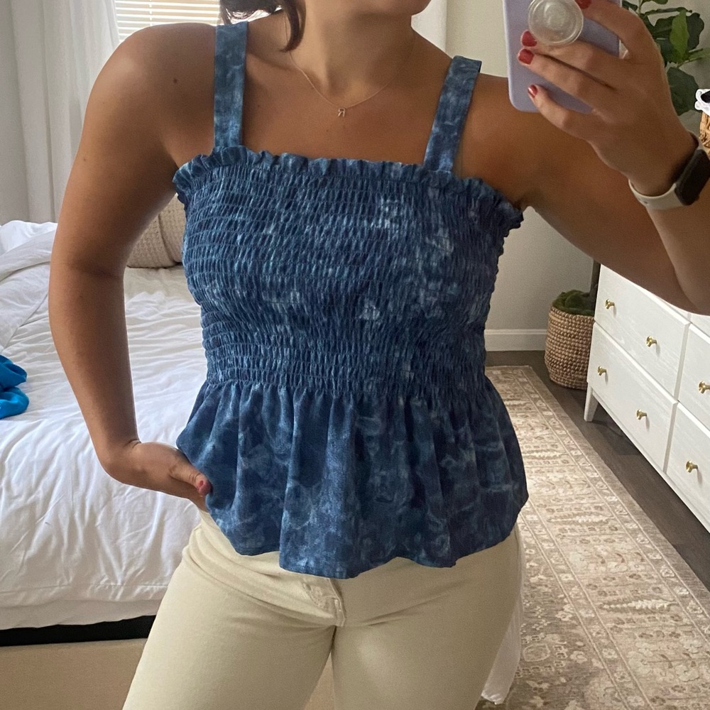 Michael Michael Kors - Blue swirl top